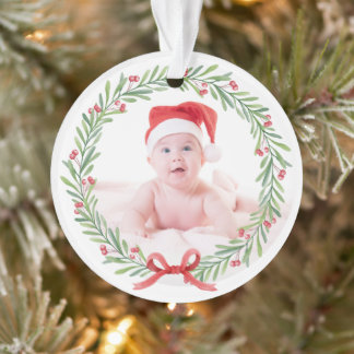Premier ornement acrylique de Noël de bébé 2024