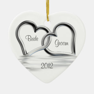 Premier ornement de mariage de Noël