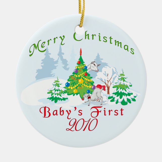 Premier ornement de Noël 2010 pour bébé (Devant)