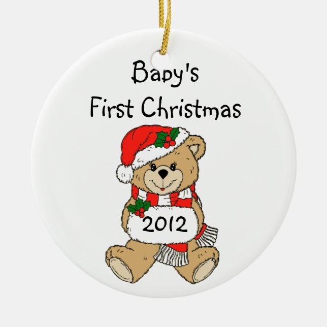 Premier ornement de Noël 2012 pour bébé (Devant)