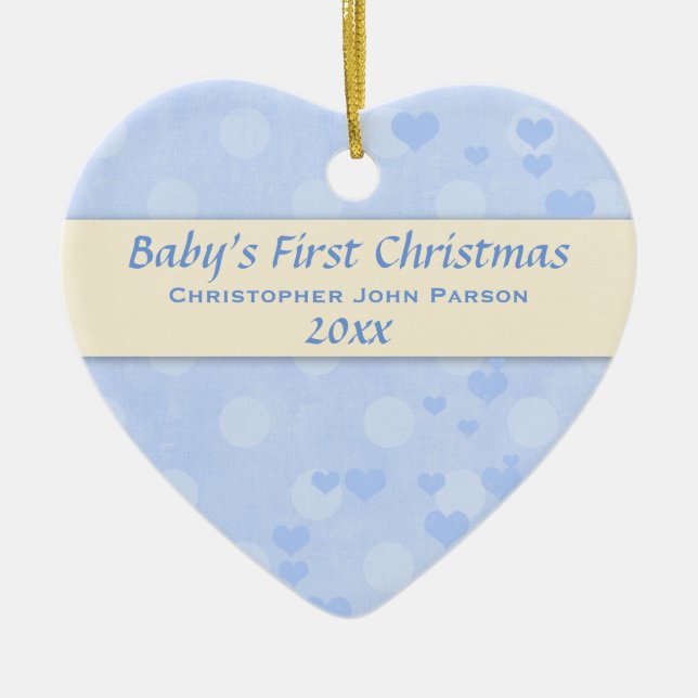 Premier ornement de Noël de bébé (Devant)
