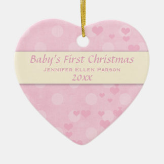 Premier ornement de Noël de bébé