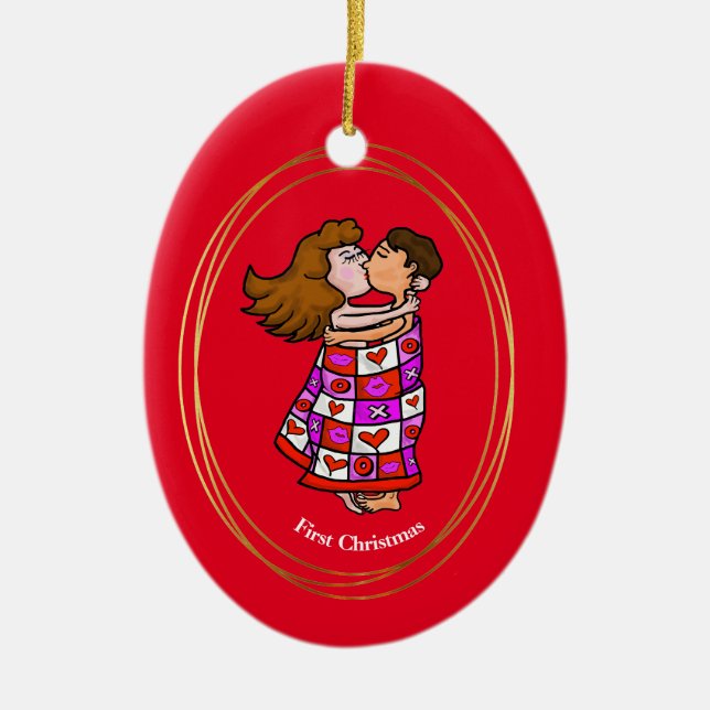 Premier ornement de Noël de couple (Devant)