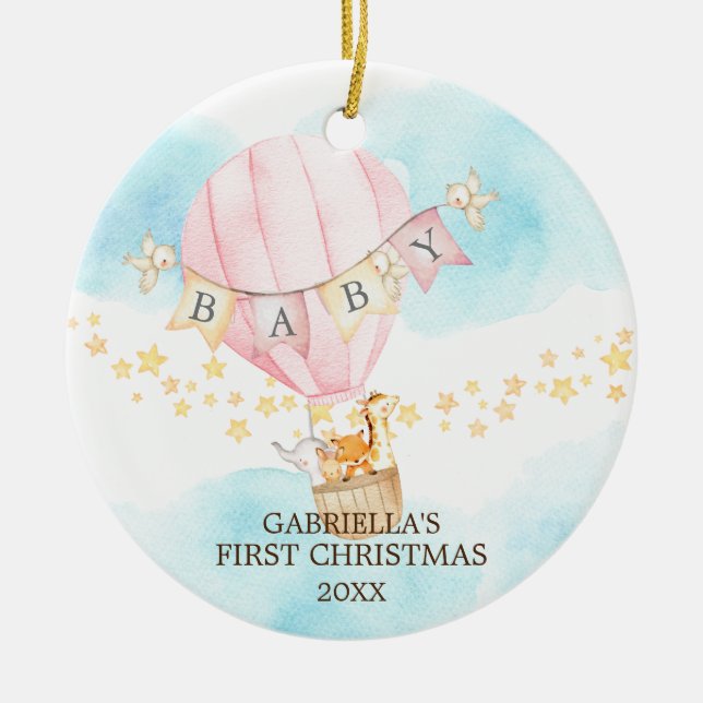 Premier ornement de Noël de la petite fille douce (Devant)