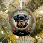 Premier ornement de Noël de Rottweiler Puppy