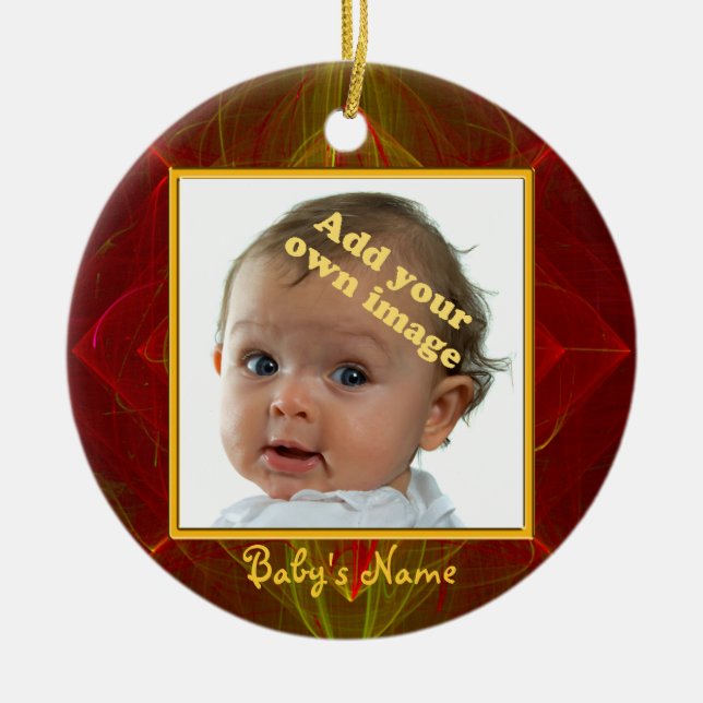 Premier ornement de Noël du bébé (Devant)