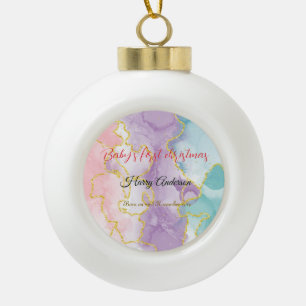 Premier ornement de Noël du bébé