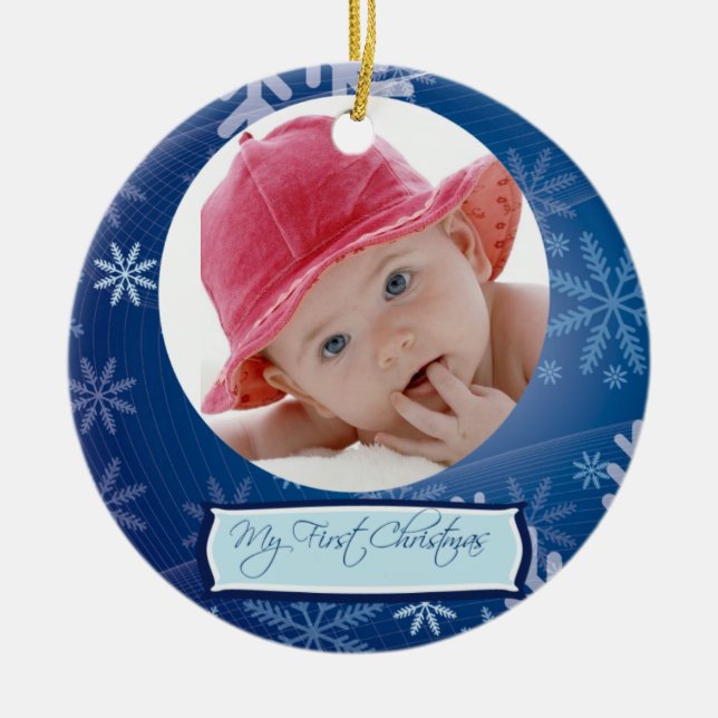Premier ornement de Noël du bébé (Devant)