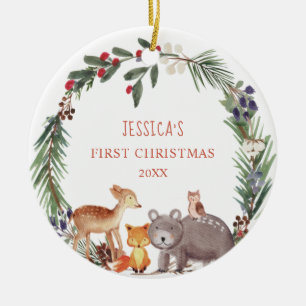 Premier ornement de Noël du bébé
