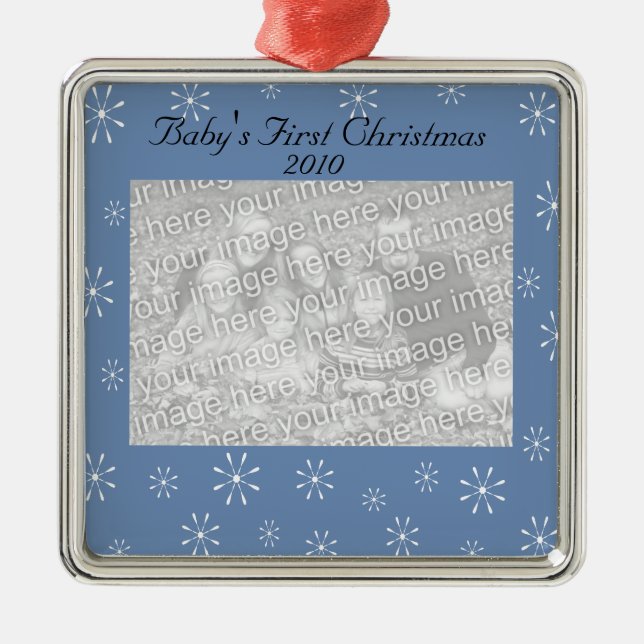 Premier ornement de Noël du bébé (Devant)