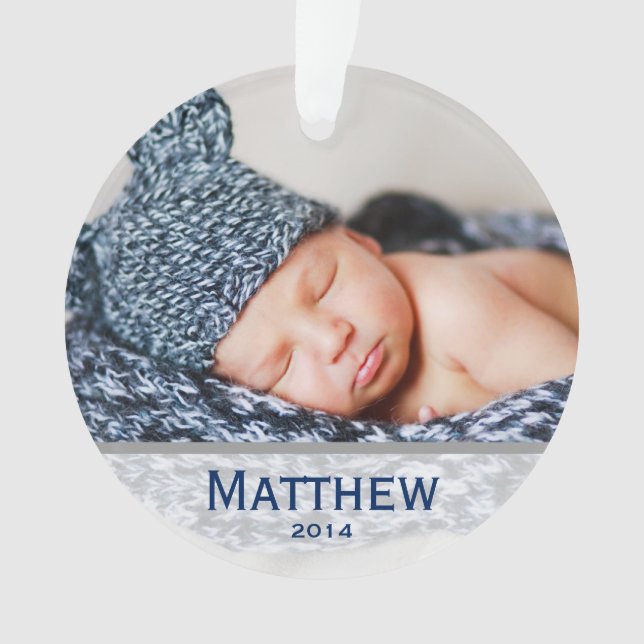 Premier ornement de Noël du bébé (devant)