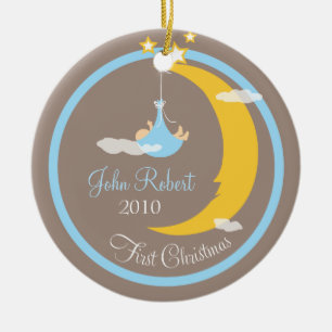 Premier ornement de Noël du bébé