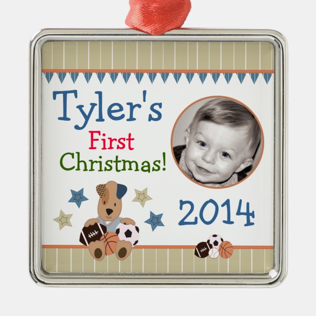 Premier ornement de Noël du bébé All-Star de (Devant)