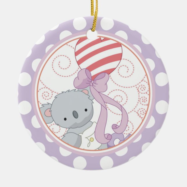 Premier ornement de Noël du bébé koala (Devant)