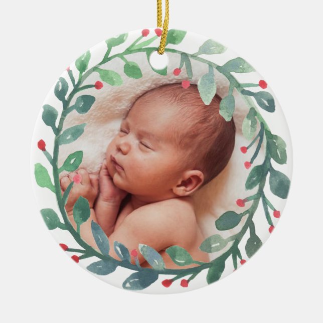Premier ornement de Noël du bébé | Noël (Devant)