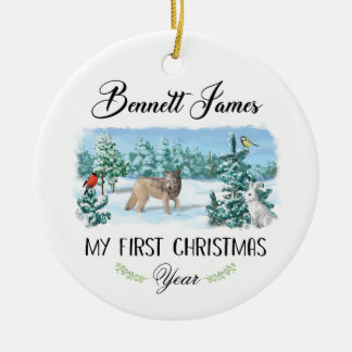 Premier ornement de Noël pour bébé personnalisé
