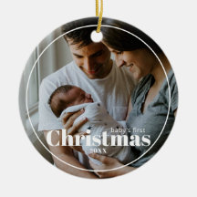 Premier ornement de Noël pour bébé personnalisé