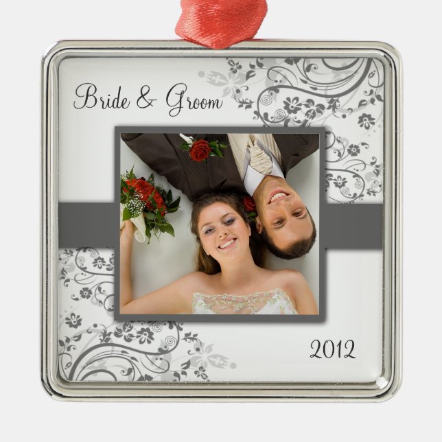 Premier ornement de photo de Noël (Devant)