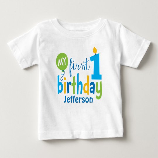 Premier T Shirt D Anniversaire Personnalise Zazzle Ca