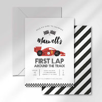 Premier tour autour de la piste Invitation d'anniv