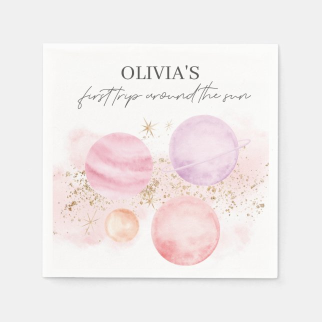 Premier voyage autour des serviettes en papier Sun (Devant)