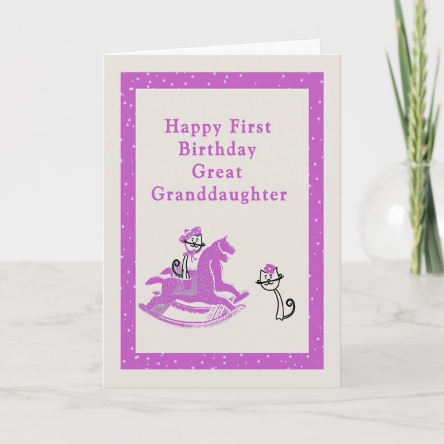 Première carte d'anniversaire pour (Devant)