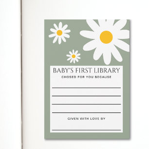 Première carte de bibliothèque de bébé