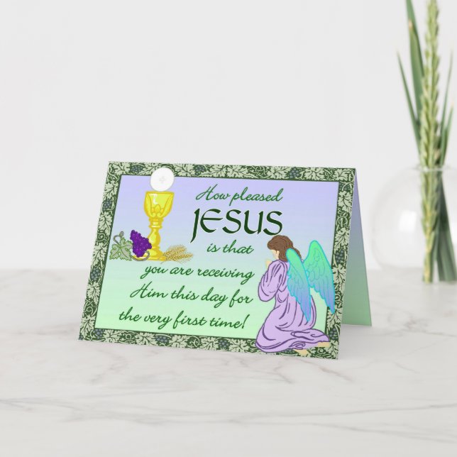 Première carte de communion (Devant)