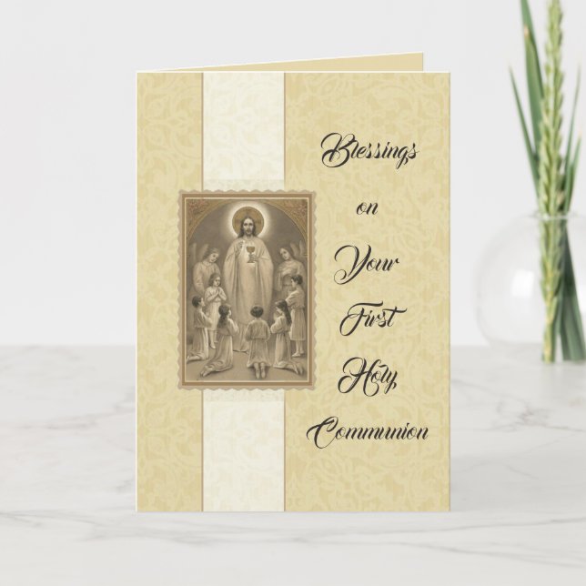 Première carte de communion (Devant)