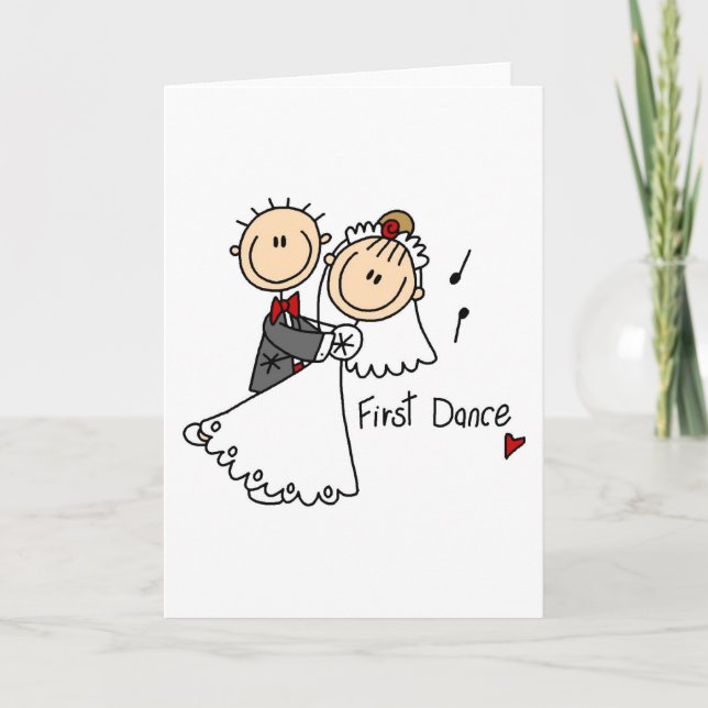 Première carte de danse du mari et de la femme (Devant)
