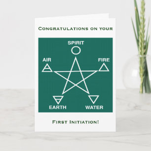 Première carte de félicitations d'initiation de