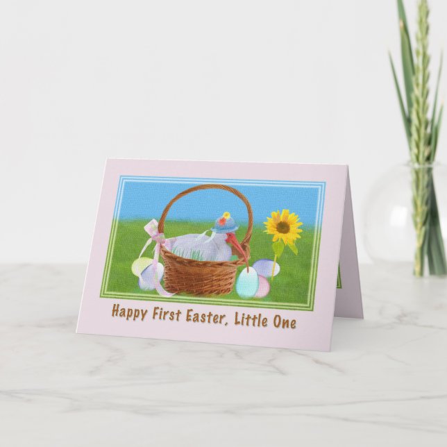 Première carte de Pâques pour bébé (Devant)