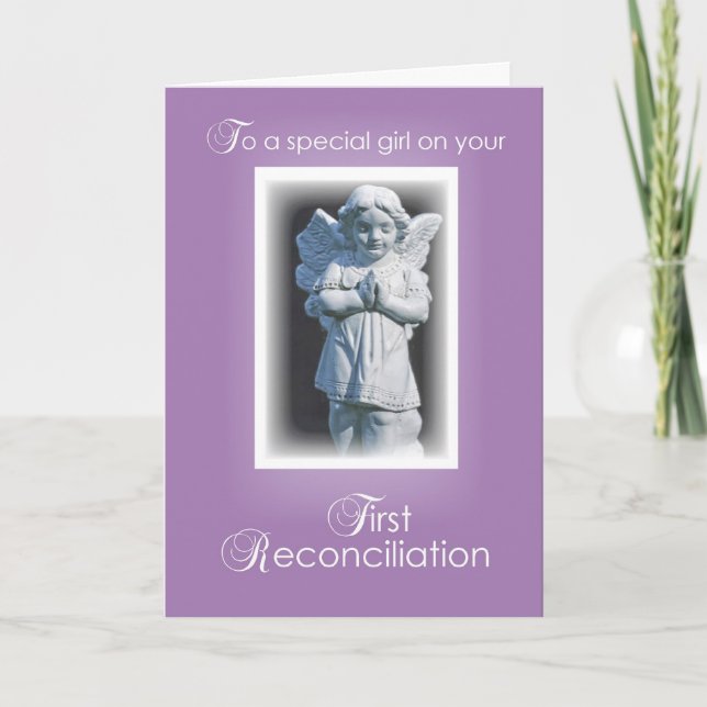 Première carte de réconciliation pour la fille (Devant)