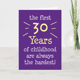 Première Carte De Voeux De 30 Ans D'Enfance