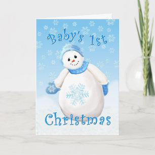 Première carte de voeux de Noël pour bébé