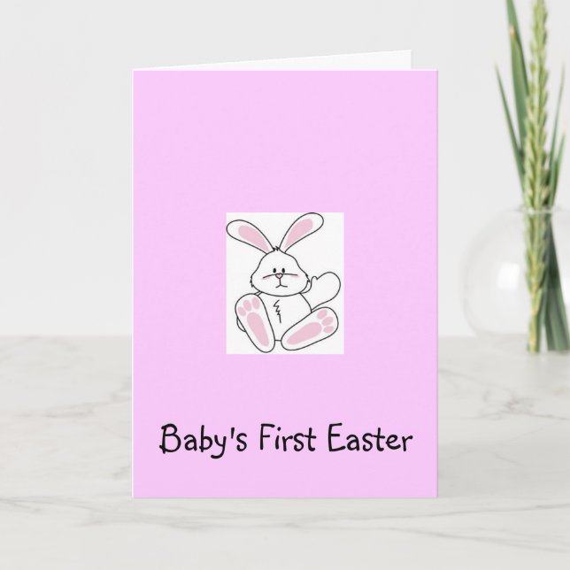 Première carte de voeux de Pâques pour bébé (Devant)