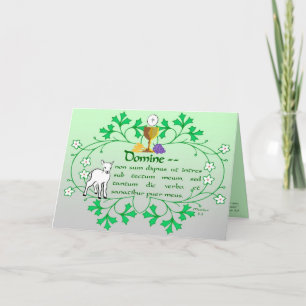 Première carte de voeux de sainte communion