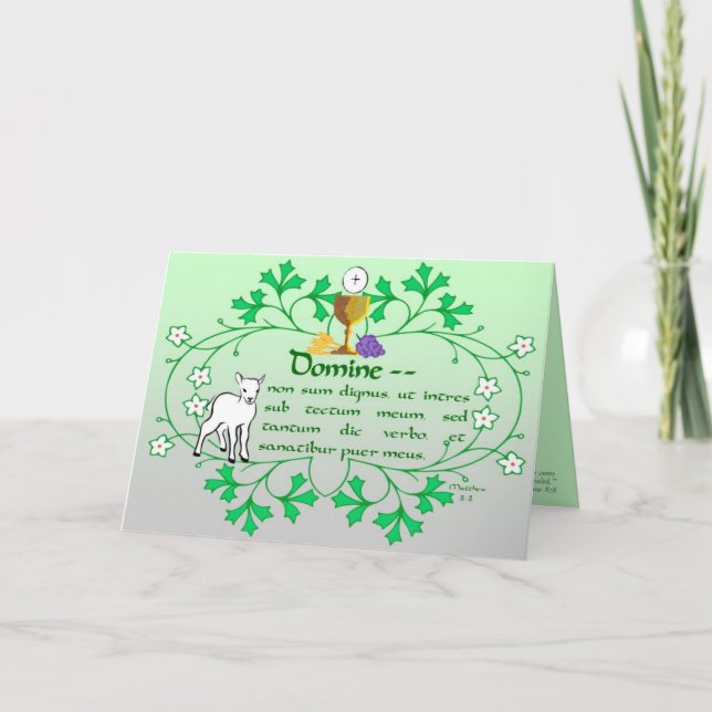 Première carte de voeux de sainte communion (Devant)