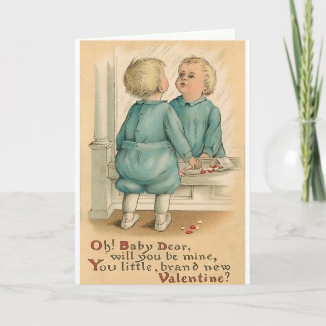 Première carte de voeux Valentine pour bébé victor (Devant)