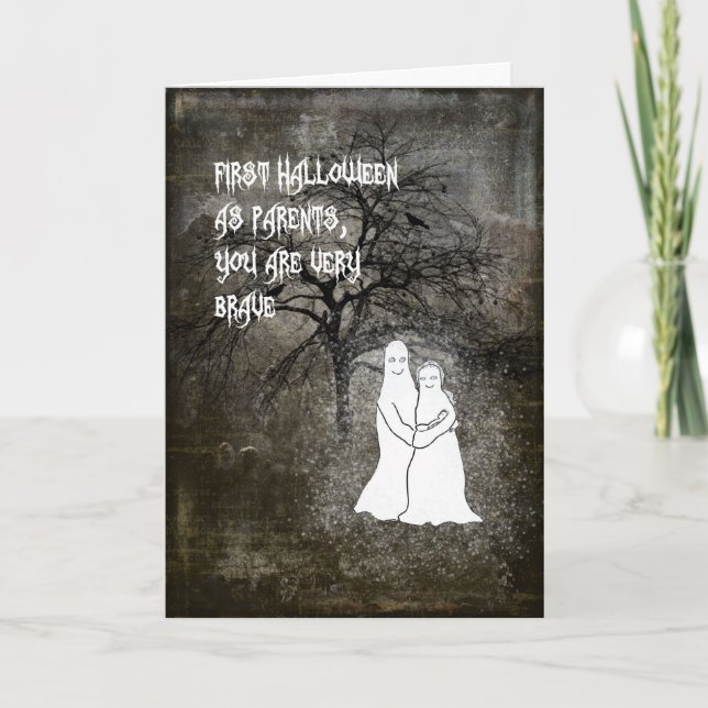 Première carte d'Halloween des nouveaux parents (Devant)