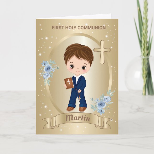 PREMIÈRE CARTE SAINTE COMMUNION GREETING (Devant)