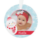 Première Christmas Baby Girl Snowman Custom