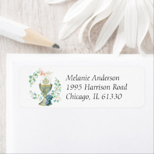 Première Communion Catholique Eucalyptus Floral