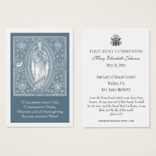 Première communion catholique souvenir Jésus prièr