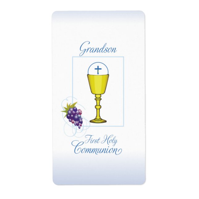 Première communion de petit-fils, Chalice avec hôt (Devant)