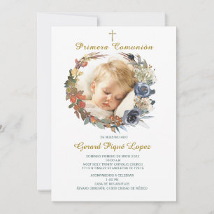 Première communion invitation imprimable