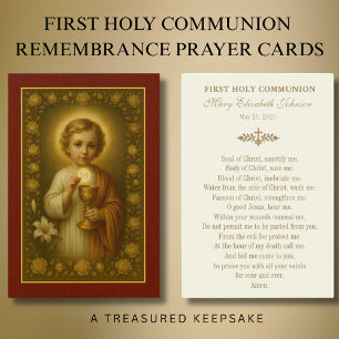 Première Communion Jésus Roses Vintage