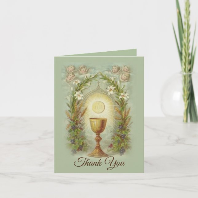 Première Communion Merci catholique (Devant)