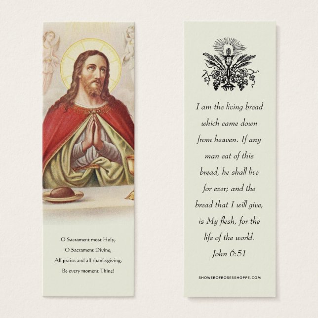Première communion Souvenir catholique Prière de J (Devant & derrière)