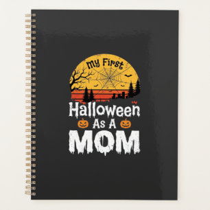 Première conception de maman Halloween vintage cou